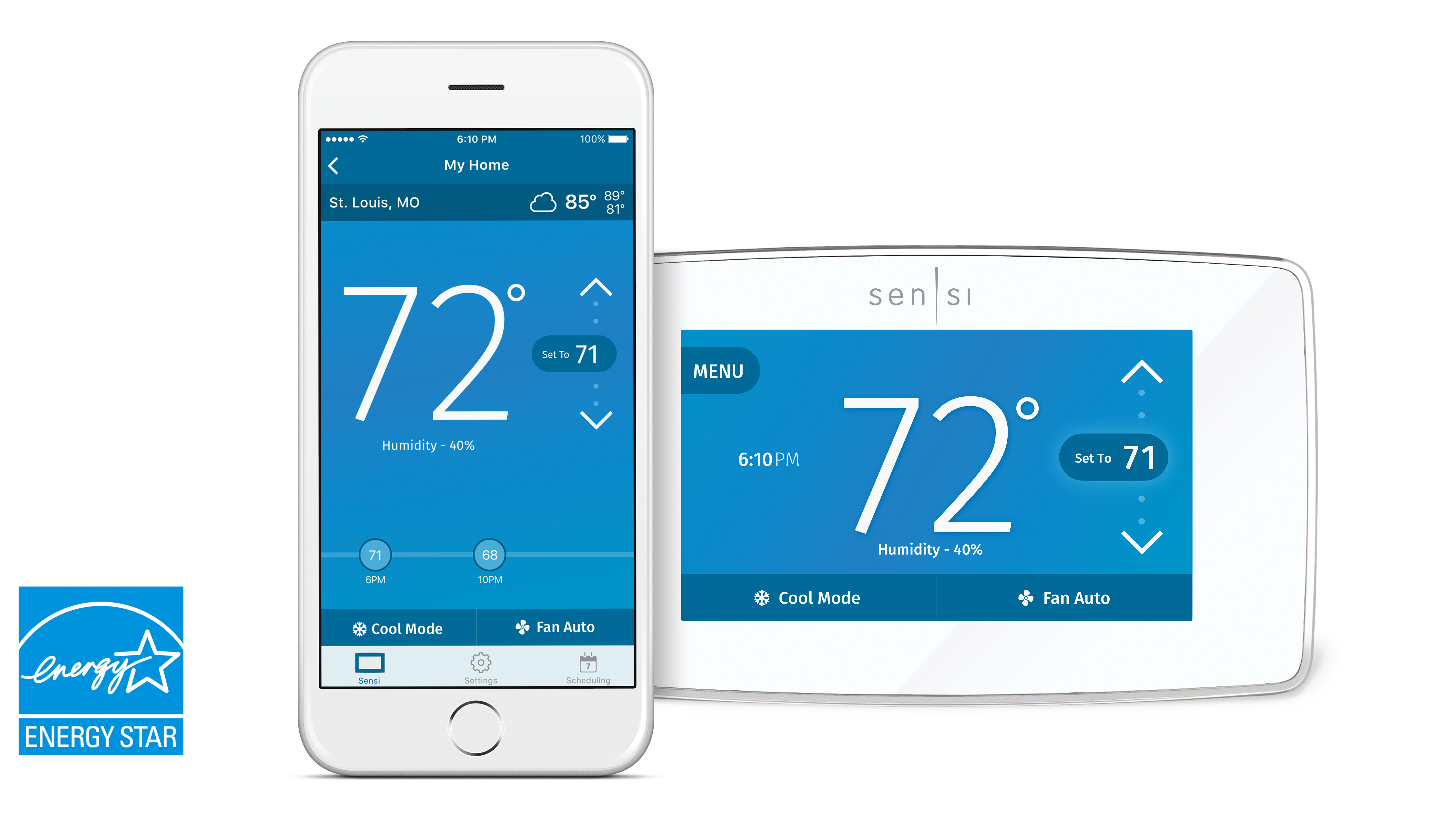 Comfort Sentry™ Sensi™ Touch Wi-Fi Thermostat